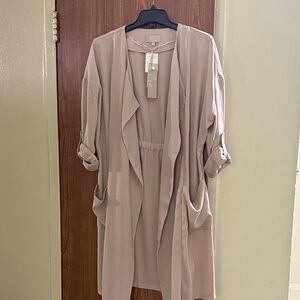Joan Vass Tan Cape Jacket